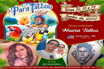 Banner de confirmação do artista no evento. Foto: Divulgação