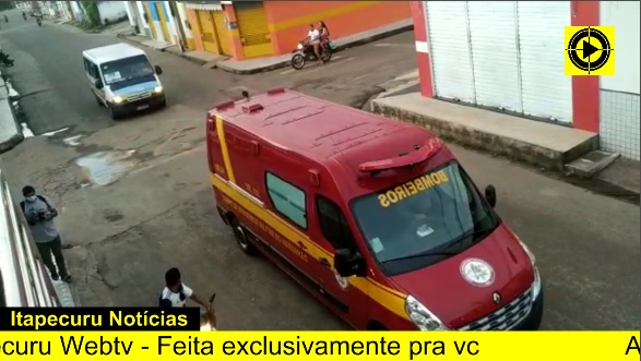 Corpo de Bombeiro nas ruas de Itapecuru. Foto: Reprodução