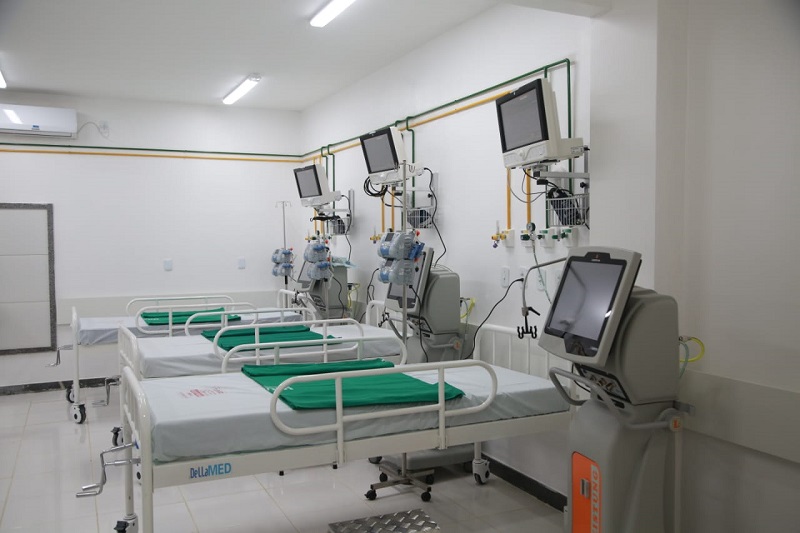 Leitos preparados para receber pacientes dos 14 municípios da região de Itapecuru. Foto: divulgação