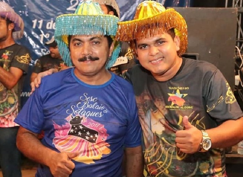 Jota Erre Locutor e Ricardo em apresentação do Bumba Meu Boi Mocidade Alegre. Itapecuru Mirim - MA