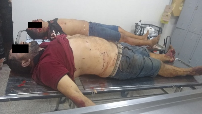 Corpos dos suspeitos de sequestro em assalto ao Banco do Brasil de Codó. Foto: Site Codó Notícias