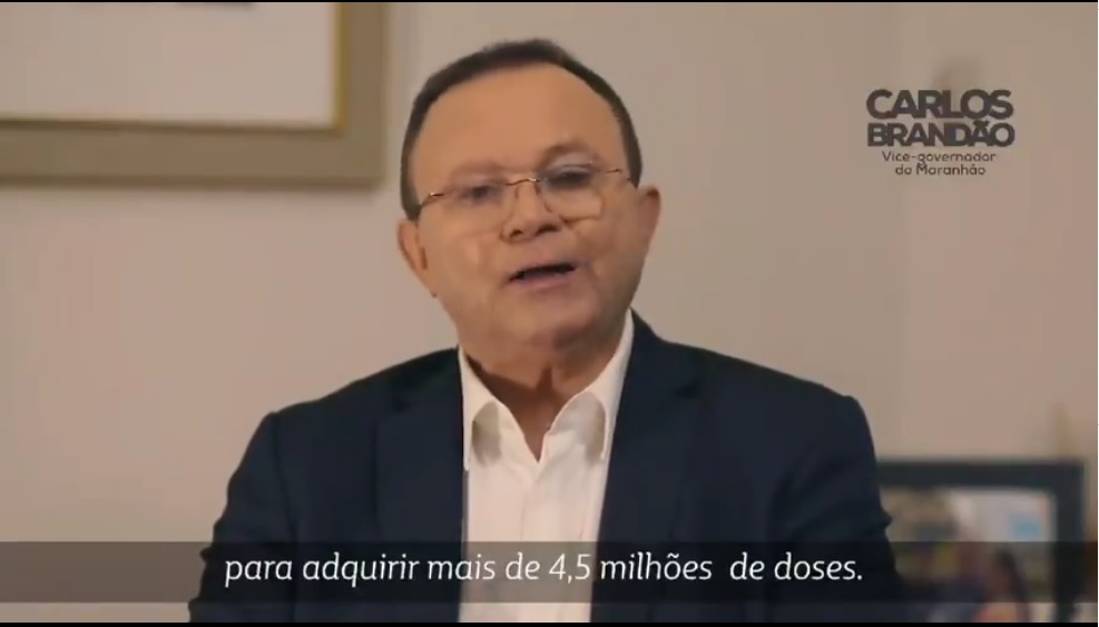 Carlos Brandão, vice-governador do MA. Foto: Reprodução