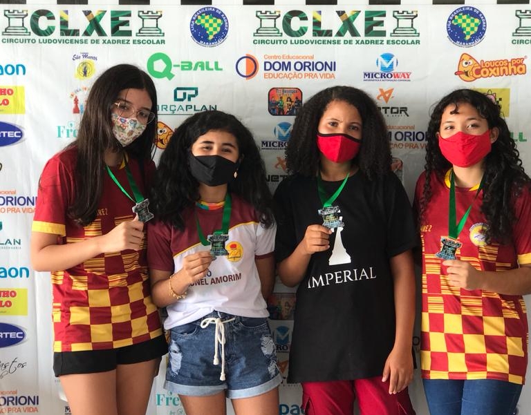 (Esq) Jhuly Beatriz, Tamyres Bezerra, Yrlana Sousa e Alice Silva (Dir). Foto: Divulgação