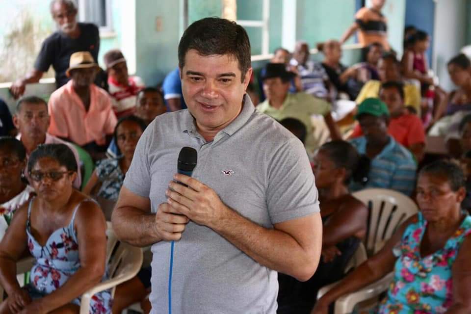 Júnior Marreca em evento na cidade de Itapecuru Mirim. Foto: Reprodução/Arquivo Pessoal.