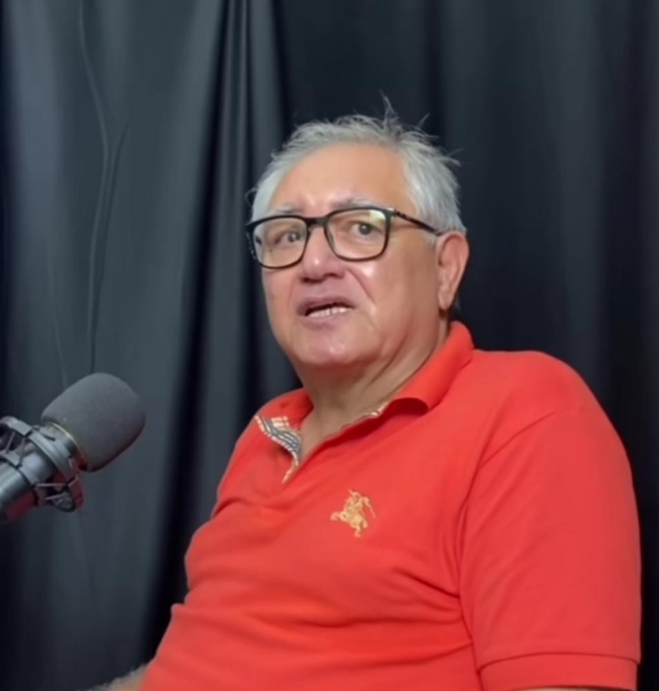 Prefeito Benedito Coroba em podcast da gestão. Foto: Reprodução 