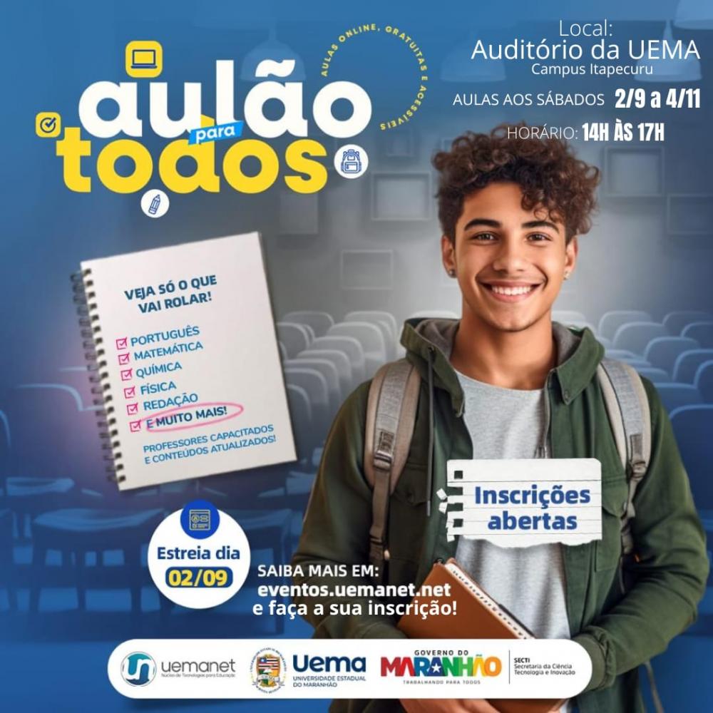 UEMA Itapecuru inicia Aulão Para Todos nesse sábado (2)