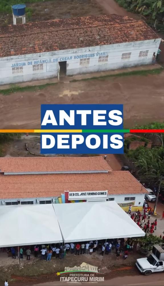 Coroba reinaugura escola no povoado Leite em Itapecuru Mirim