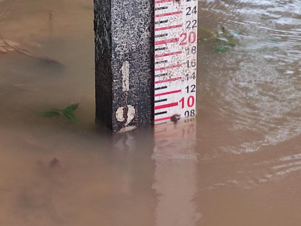 Escalas fluviométrica às margens do rio Itapecuru. Foto: João de Bragança 