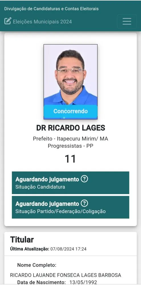 Imagem: Reprodução TSE 