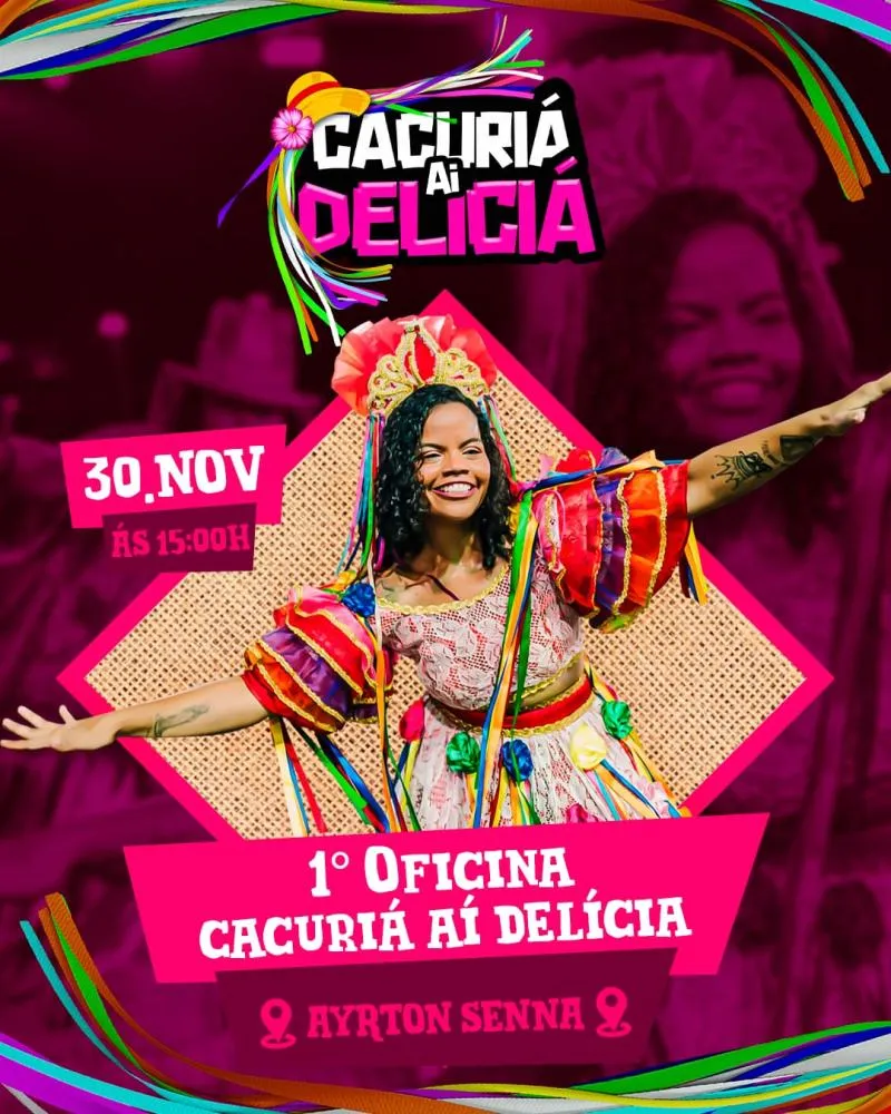 Oficina de Cacuriá acontece neste sábado (30) em Itapecuru Mirim