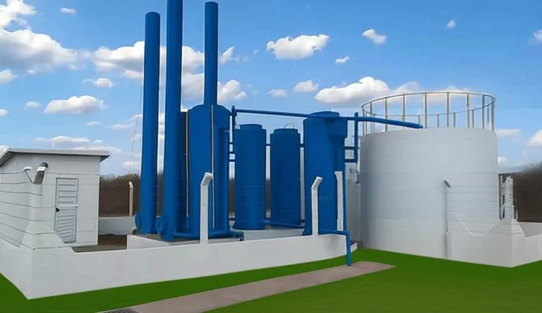 Sistema simplificado de abastecimento composto por captação, tratamento, reservação e distribuição domiciliar. Imagem: Divulgação/Ministério das Cidades
