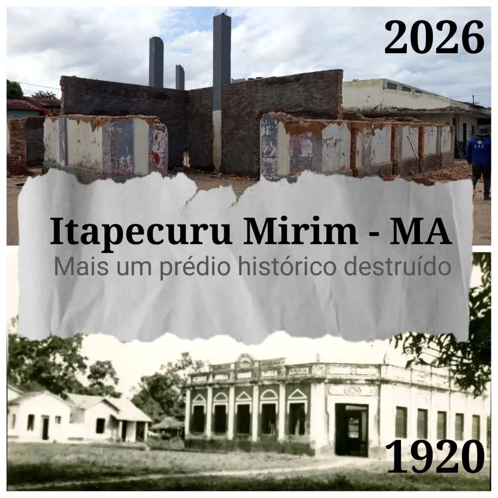 Prédio do Mercado Público Municipal de Itapecuru Mirim. Imagens © itapecurunoticias.com/reprodução redes sociais