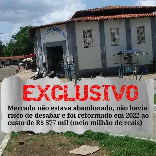 Mercado Público Municipal de Itapecuru Mirim. Imagem © Reprodução Redes sociais
