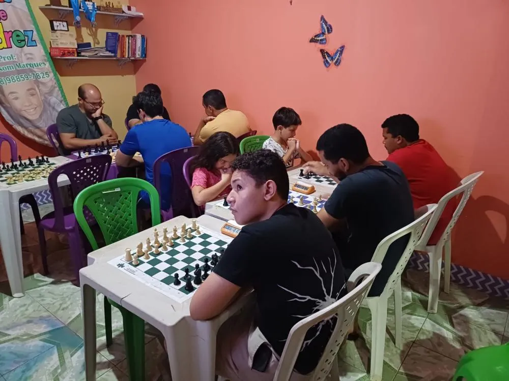 Enxadristas em competição no WedChess. Imagem © Divulgação