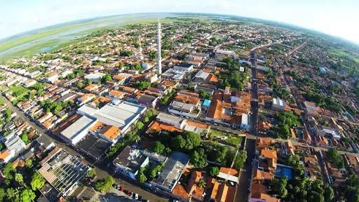 Vista aérea da cidade de Pinheiro - MA. Imagem © Reprodução Redes Sociais